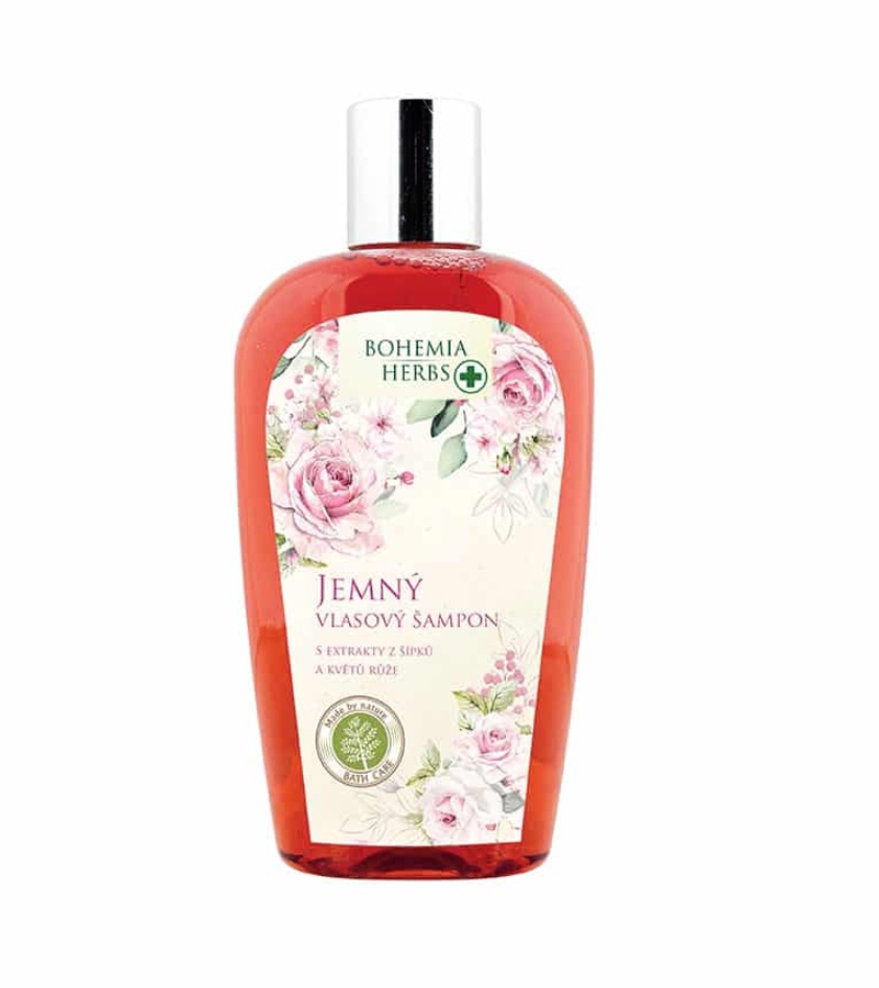Vlasový šampon s extrakty z šípků a květů růže, 250 ml