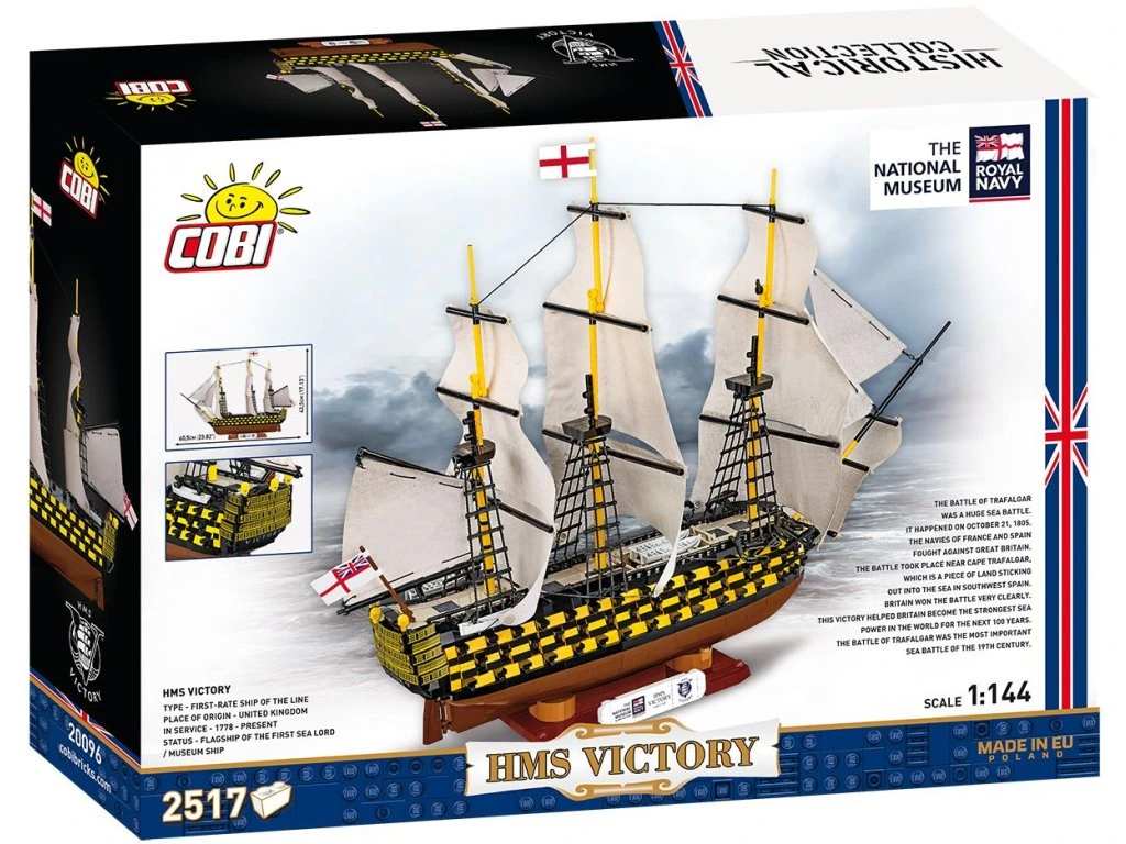Cobi 20096 HMS VICTORY, 1:144, 2517 kostek