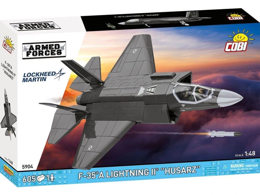 Cobi 5904 Armed Forces F-35A LIGHTNING II HUSARZ, 1:48, 605 kostek