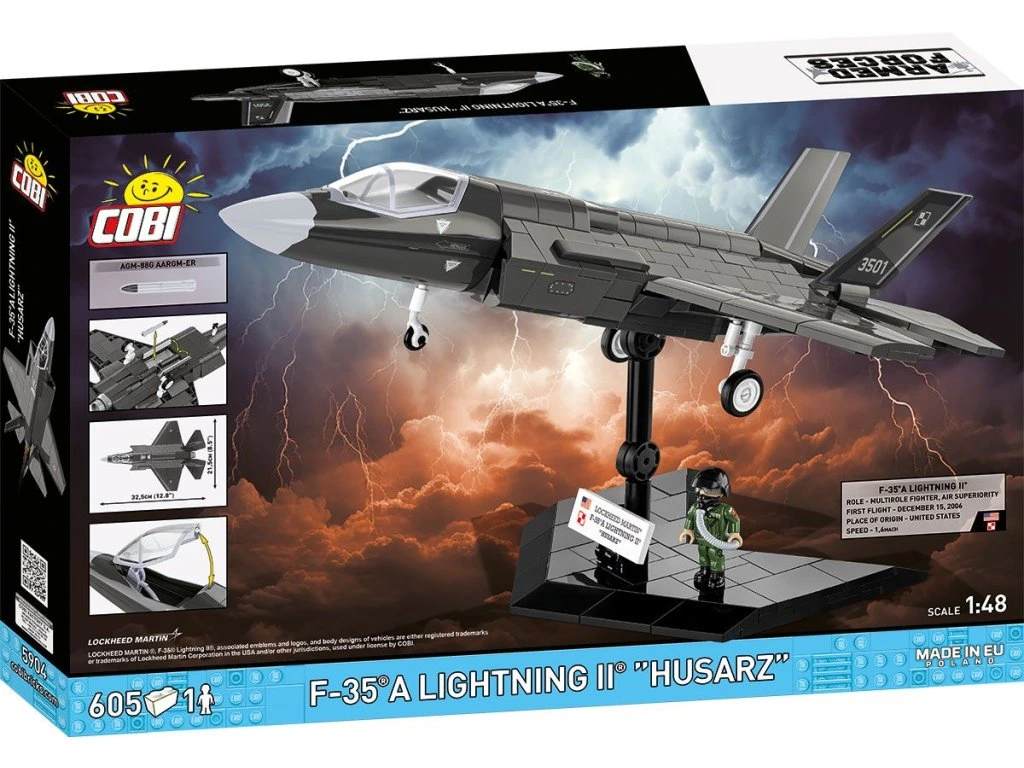 Cobi 5904 Armed Forces F-35A LIGHTNING II HUSARZ, 1:48, 605 kostek