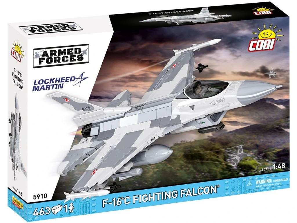 COBI 5910 Armed Forces F-16 C FIGHTING FALCON, 1:48, 463 kostek