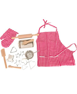 Pečící kuchyňská sada s tvořítky a zástěrou
