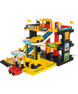 Wader Garáž servis 3 patra, 2 auta plast v krabici 59x39x15cm