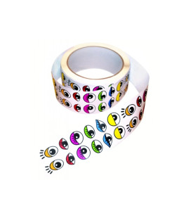 Samolepky oči barevné, 2000 ks
