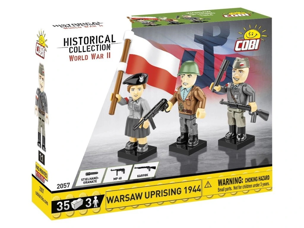 Cobi 2057 3 figurky s doplňky Varšavské povstání, 35 kostek