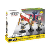 Cobi 2057 3 figurky s doplňky Varšavské povstání, 35 kostek