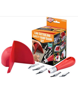 Essdee Linorytová sada Kryt ruky, rydlo 5x, násada na rydlo