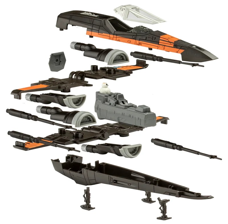 Revell Build & Play Star Wars 06564 - Poe's X-Wing Fighter, 1:78