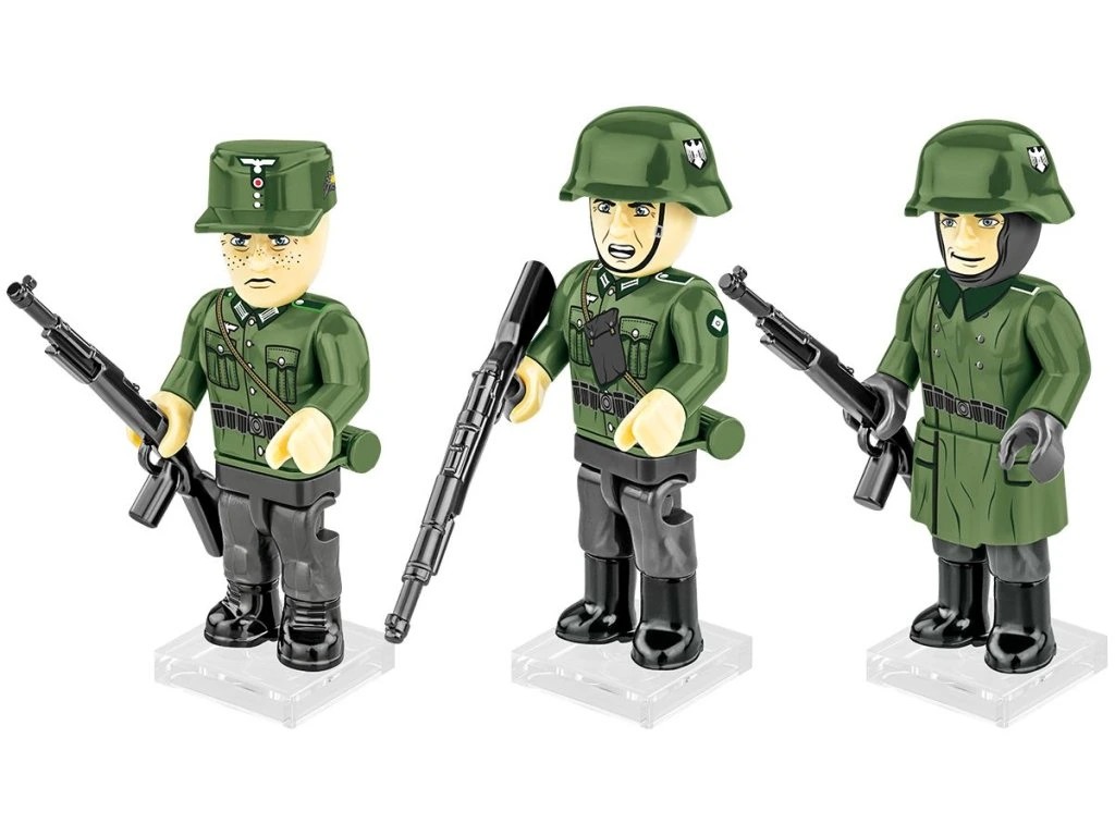 Cobi 2060 3 figurky s doplňky Německá armáda, 33 kostek