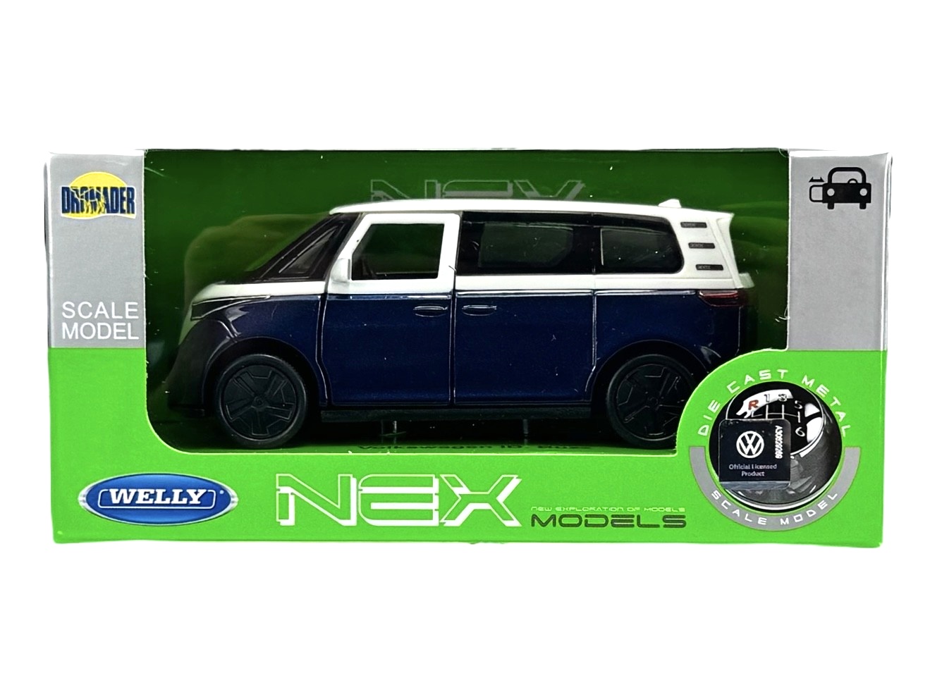 Welly Volkswgen ID Buzz modrý, 1:34-39