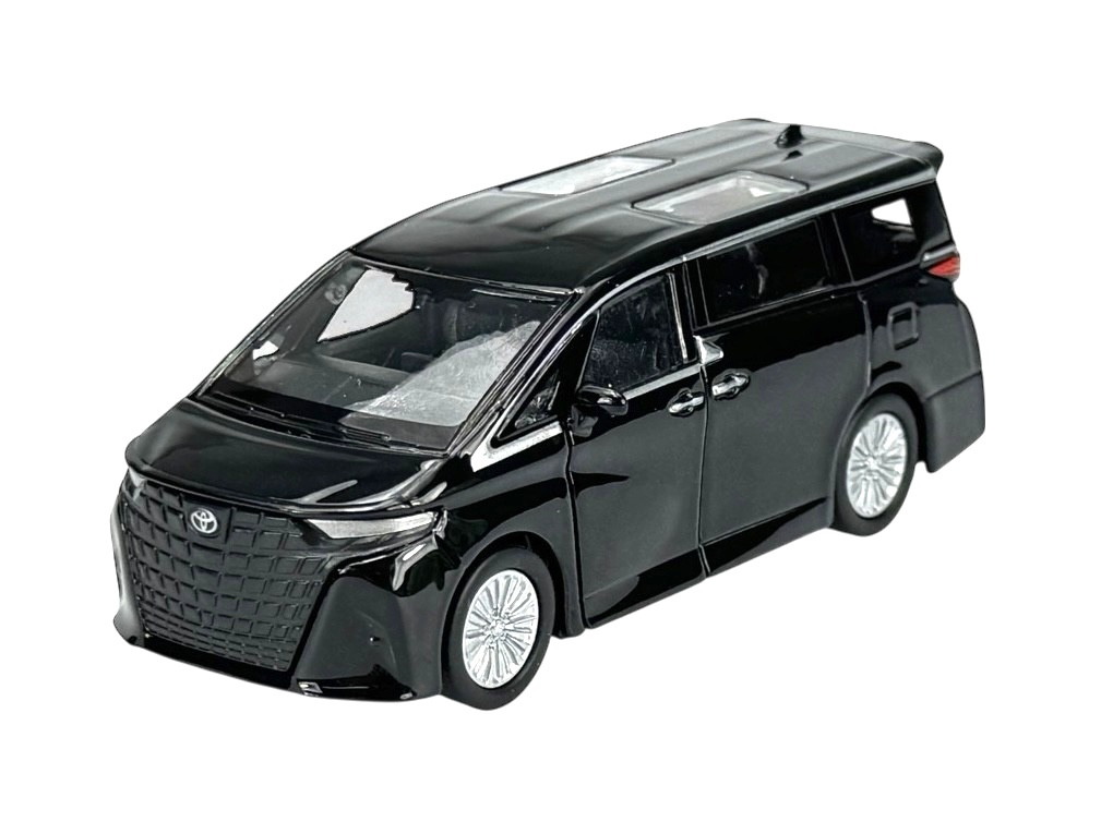 Welly Toyota Alphard 2024 Black, 1:34-39