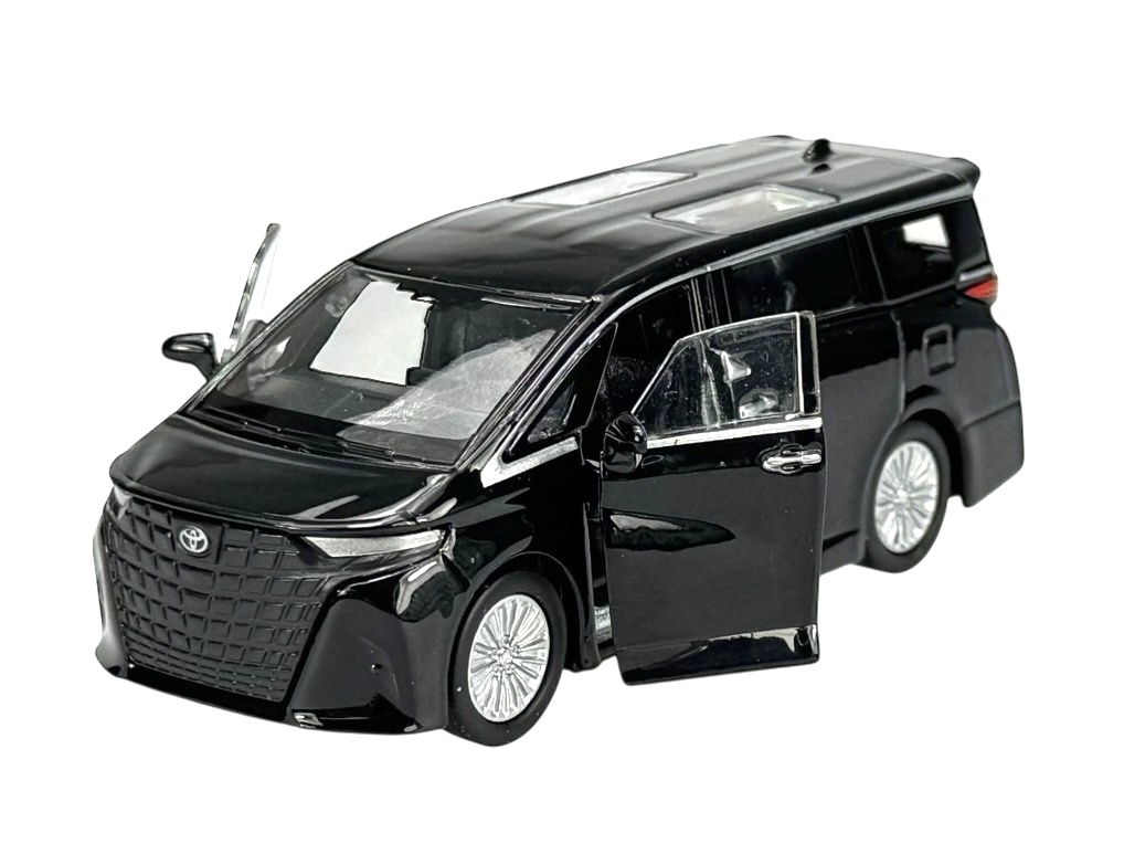 Welly Toyota Alphard 2024 Black, 1:34-39