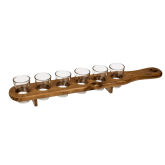 Dřevěné prkénko s panáky, 45 cm