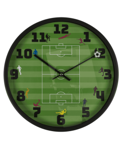 Fotbalové nástěnné hodiny, Průměr 30 cm