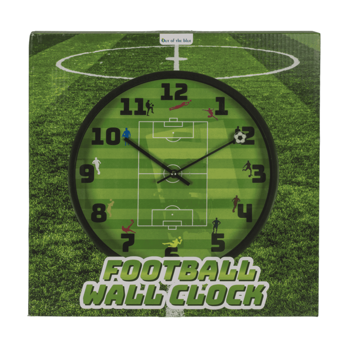 Fotbalové nástěnné hodiny, Průměr 30 cm