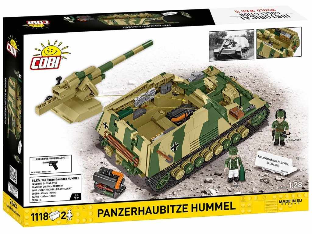 Cobi 2663 II WW Panzerhaubitze HUMMEL, 1:28, 1118 kostek