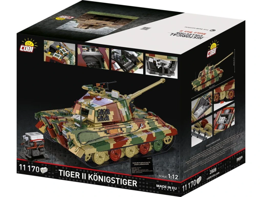 Cobi 2808 Německý těžký tank Pz.Kpfw TIGER II Ausf. B KÖNIGSTIGER, 1:12