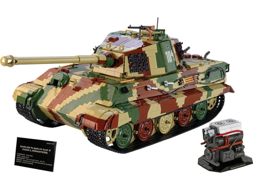 Cobi 2808 Německý těžký tank Pz.Kpfw TIGER II Ausf. B KÖNIGSTIGER, 1:12