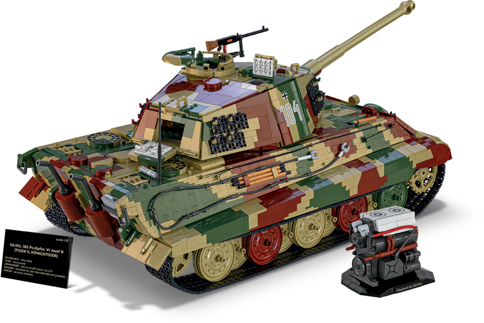 Cobi 2808 Německý těžký tank Pz.Kpfw TIGER II Ausf. B KÖNIGSTIGER, 1:12