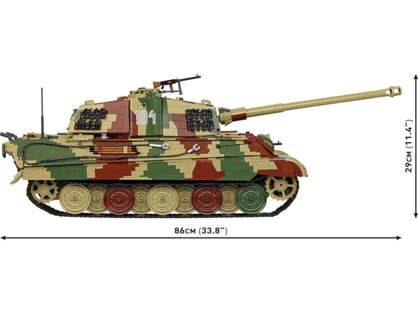 Cobi 2808 Německý těžký tank Pz.Kpfw TIGER II Ausf. B KÖNIGSTIGER, 1:12