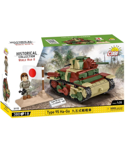Cobi 3115 II WW Type 95 Ha-Go, 1:35, 380 kostek