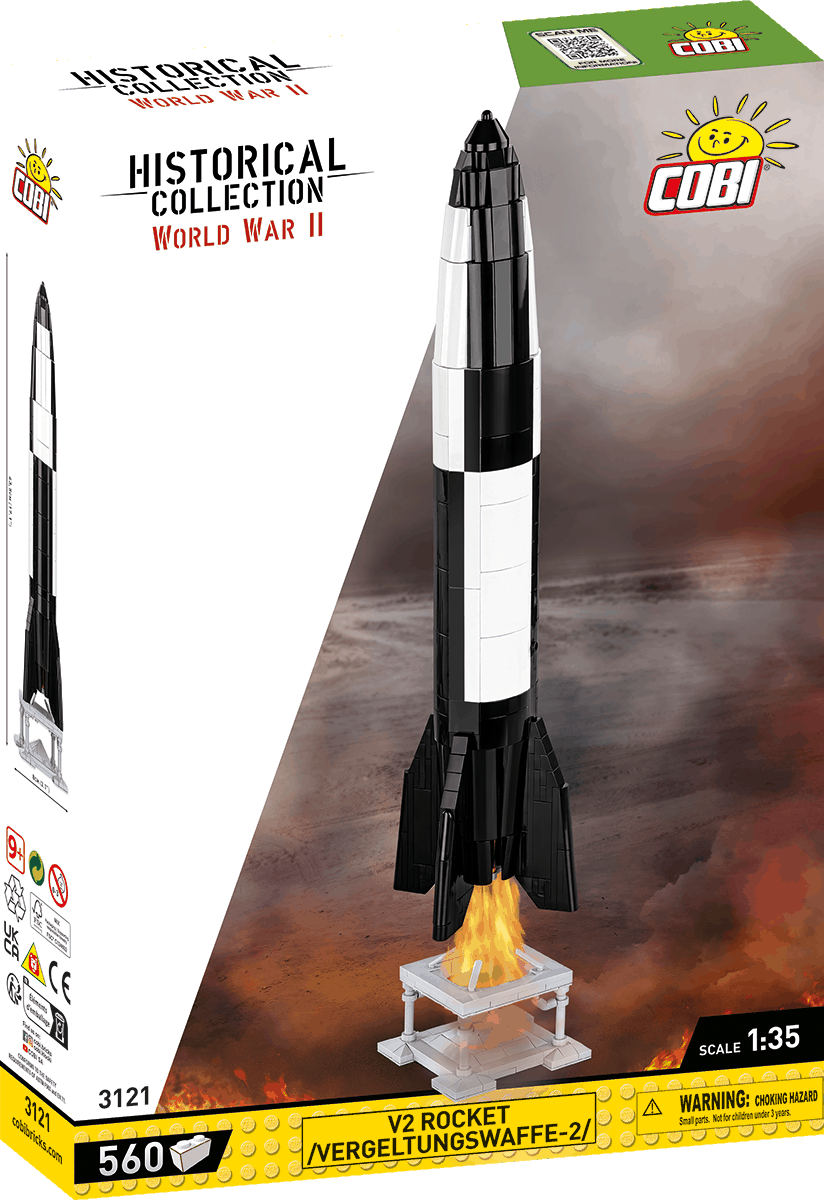 Cobi 3121 Německá balistická řízená střela V-2, 560 kostek, 1:35