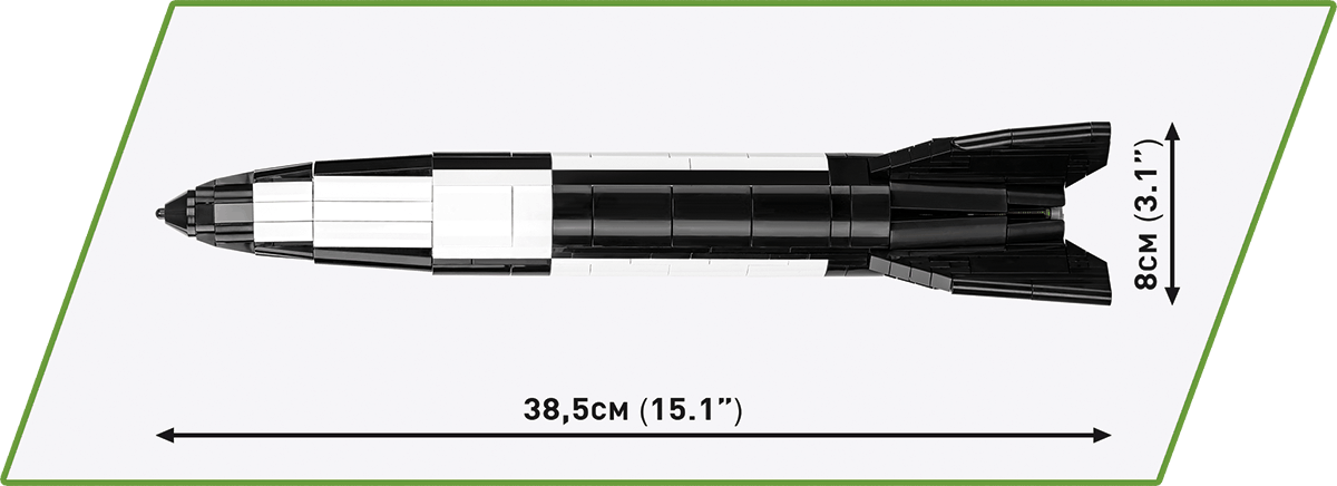 Cobi 3121 Německá balistická řízená střela V-2, 560 kostek, 1:35