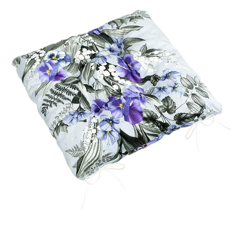 Bellatex Sedák Gita prošívaný, Maceška - 40x40 cm