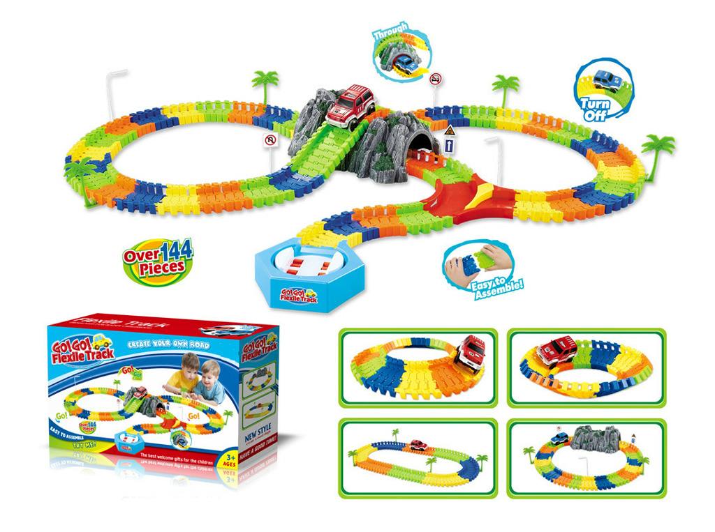 Alltoys Variabilní dráha s tunelem 144 dílů