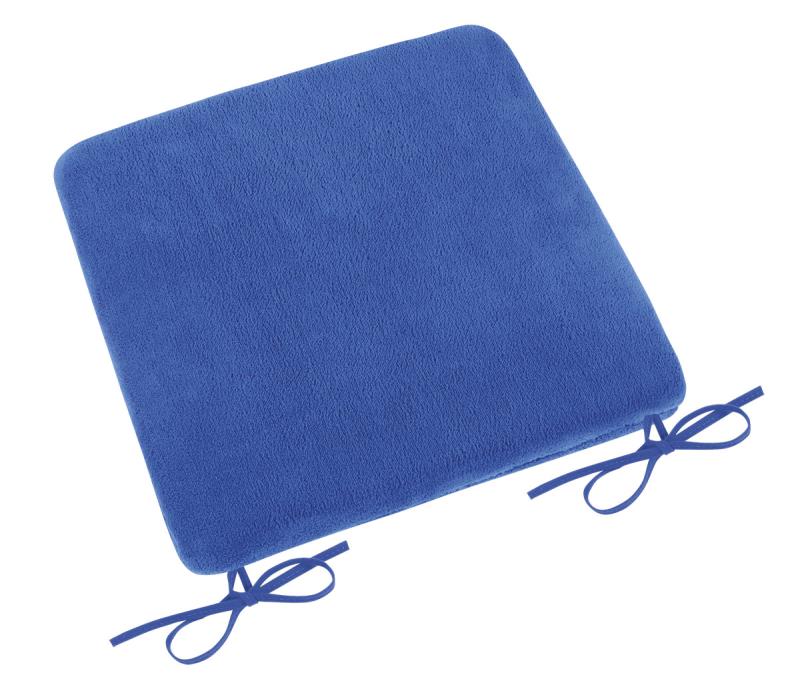 Bellatex Sedák hladký Korall micro modrý - 40x40 cm