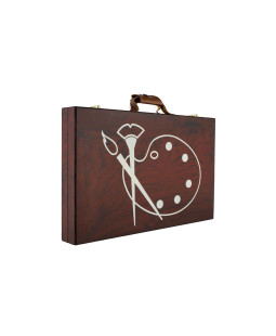 Art box kreativní sada 79ks v dřevěném kufříku 37x23x5cm