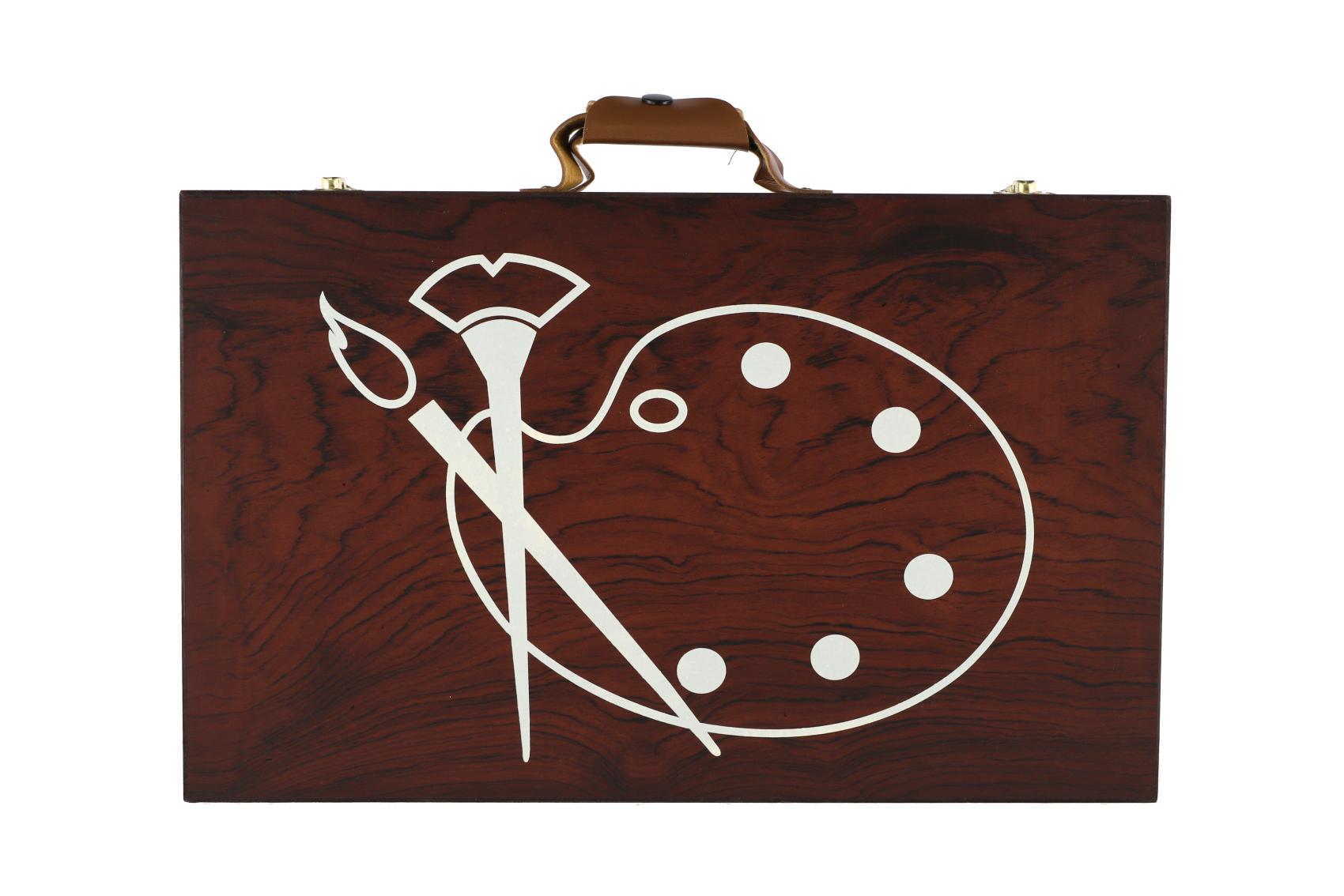Art box kreativní sada 79ks v dřevěném kufříku 37x23x5cm
