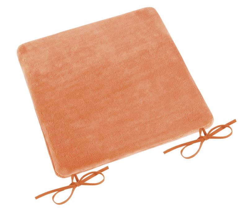 Bellatex Sedák hladký Korall micro lososový - 40x40 cm