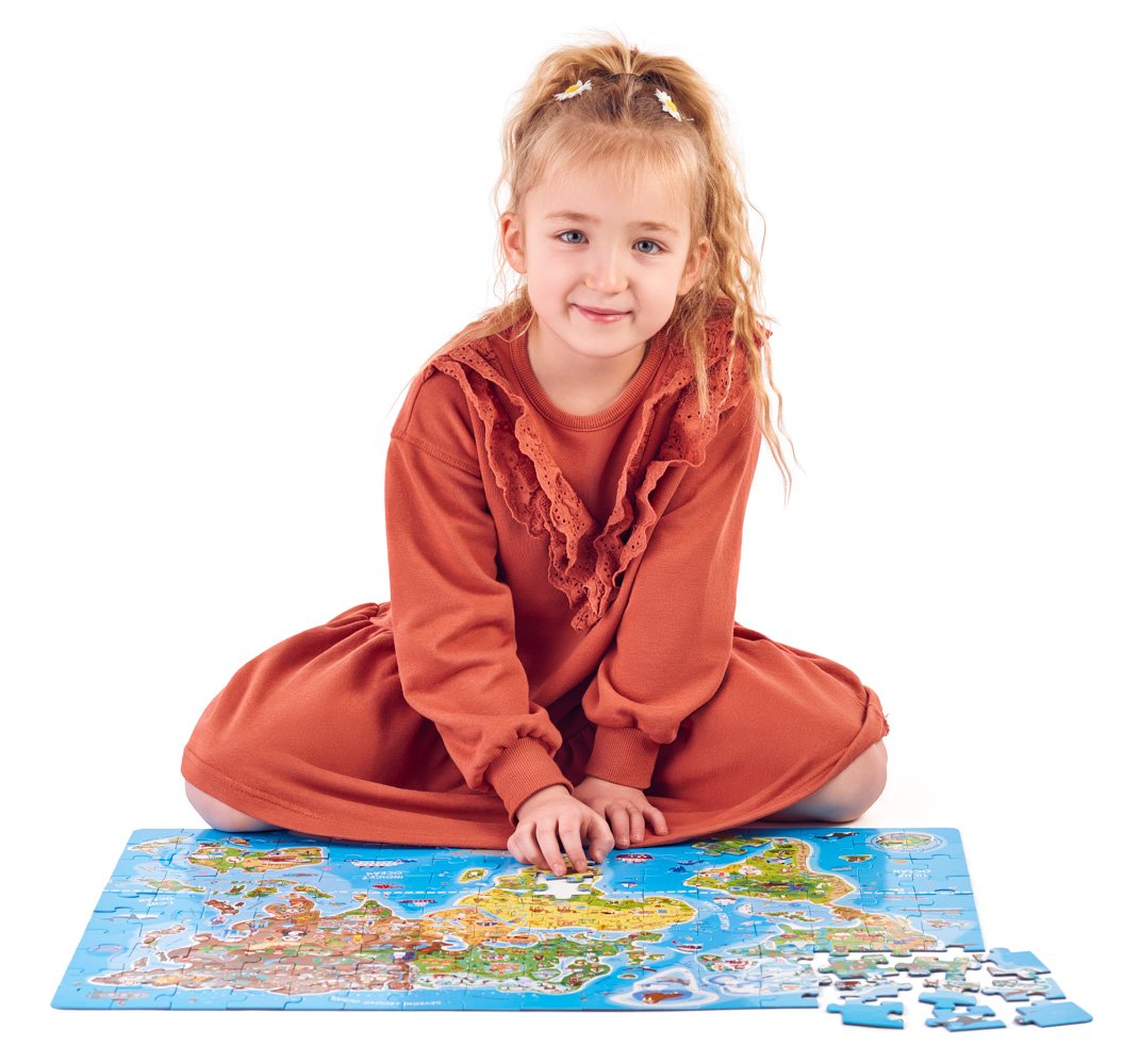Popular Puzzle, Mapa světa, 160 ks, CZ