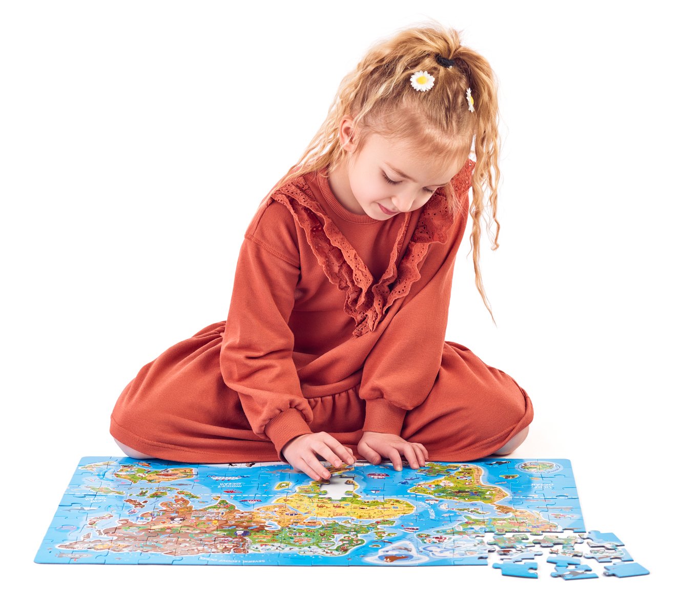 Popular Puzzle, Mapa světa, 160 ks, CZ