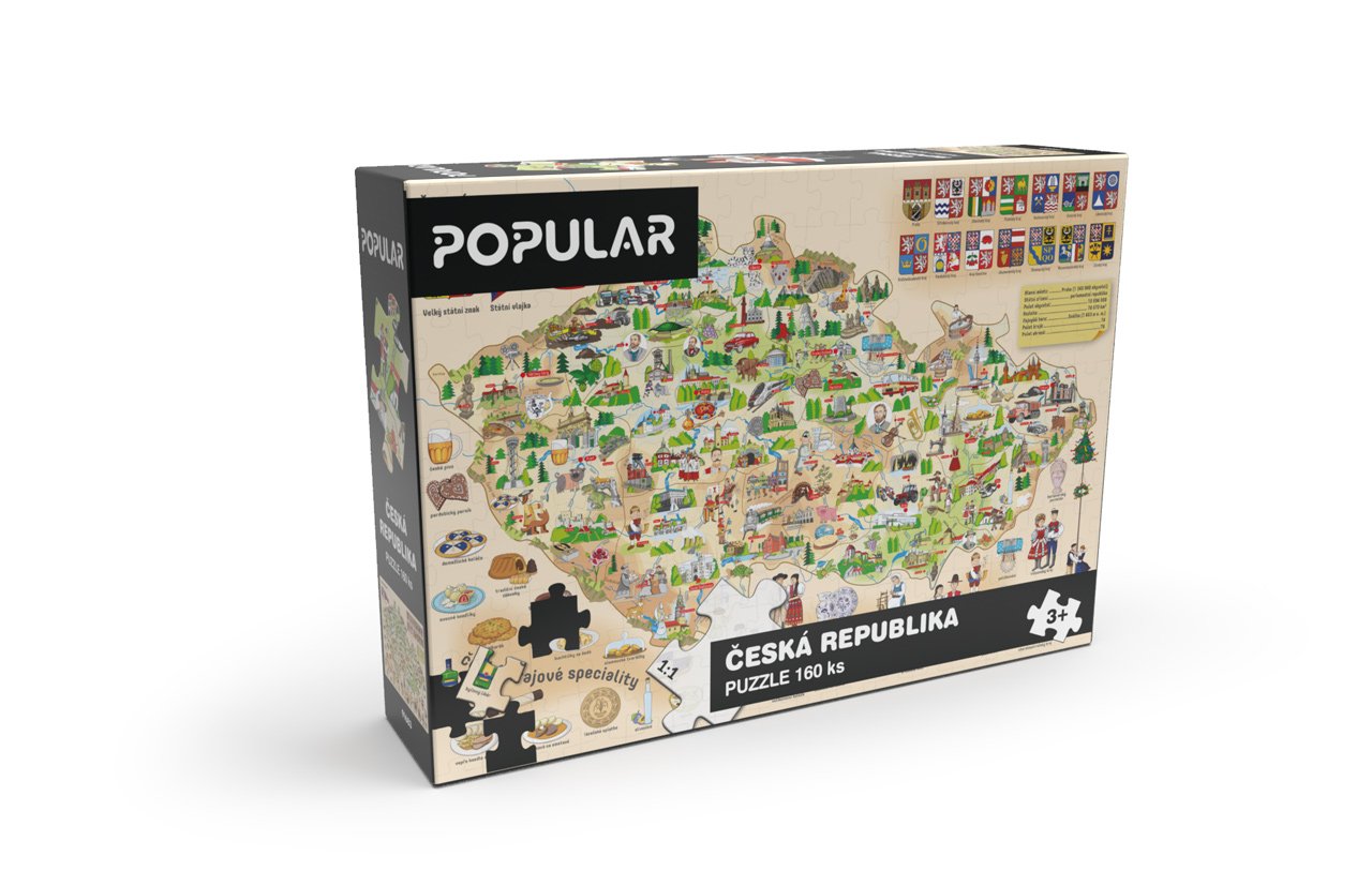 Popular Puzzle, Mapa České republiky, 160 ks