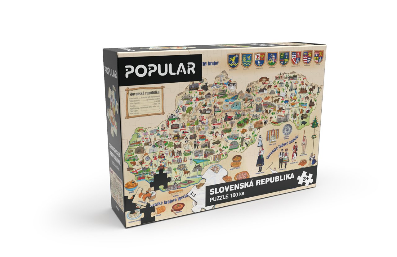 Popular Puzzle, Mapa Slovenska, 160 ks