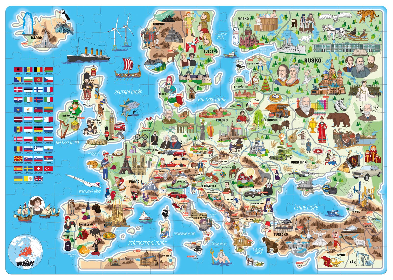 Popular Puzzle, Mapa Evropy, 160 ks
