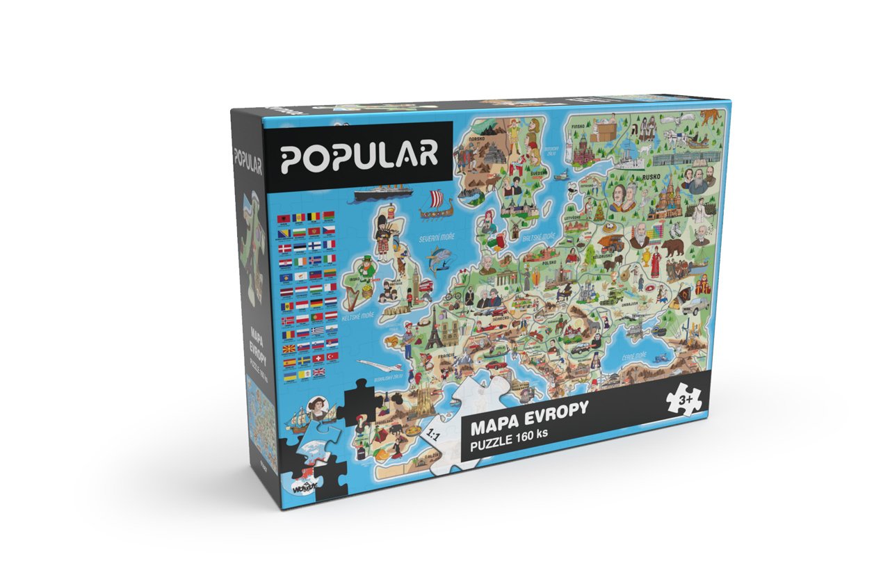 Popular Puzzle, Mapa Evropy, 160 ks