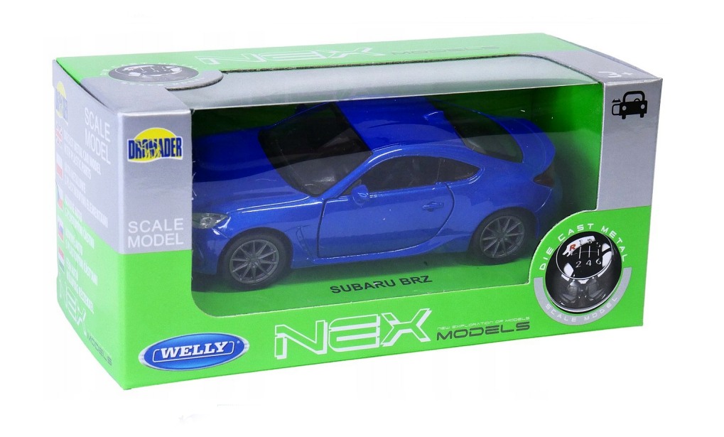 Welly Subaru BRZ - Modré 1:34-39