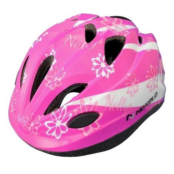 Dětská přilba Nexelo Funny, růžovo-bílá, vel. S (48 - 52 cm)