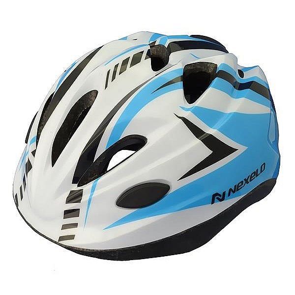 Dětská přilba Nexelo Funny, modro-bílá, vel. S (48 - 52 cm)