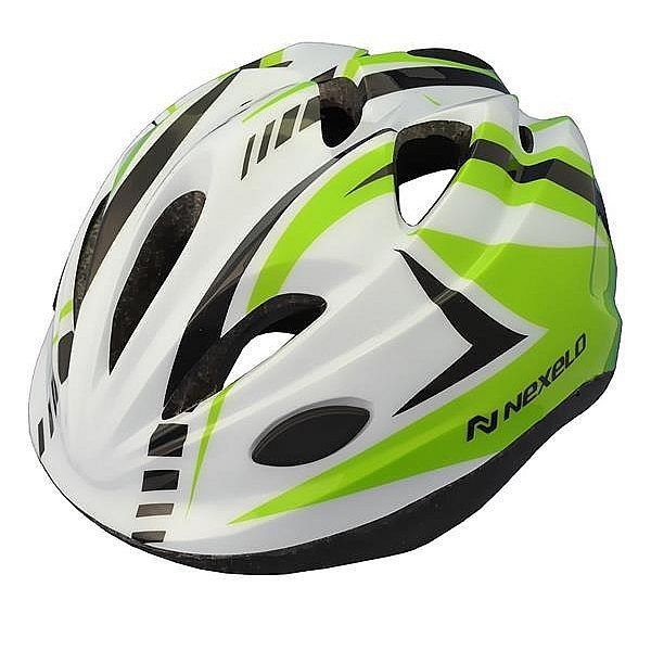 Dětská přilba Nexelo Funny, zeleno-bílá, vel. S (48 - 52 cm)