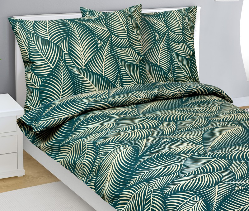 Bellatex Povlečení bavlna, Palmový list - 140x200, 70x90 cm