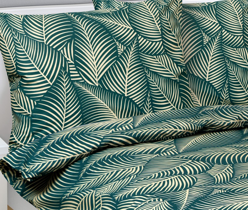Bellatex Povlečení bavlna, Palmový list - 140x200, 70x90 cm