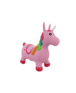 Dětské gumové hopsadlo Jednorožec, růžový, 60x50x23 cm