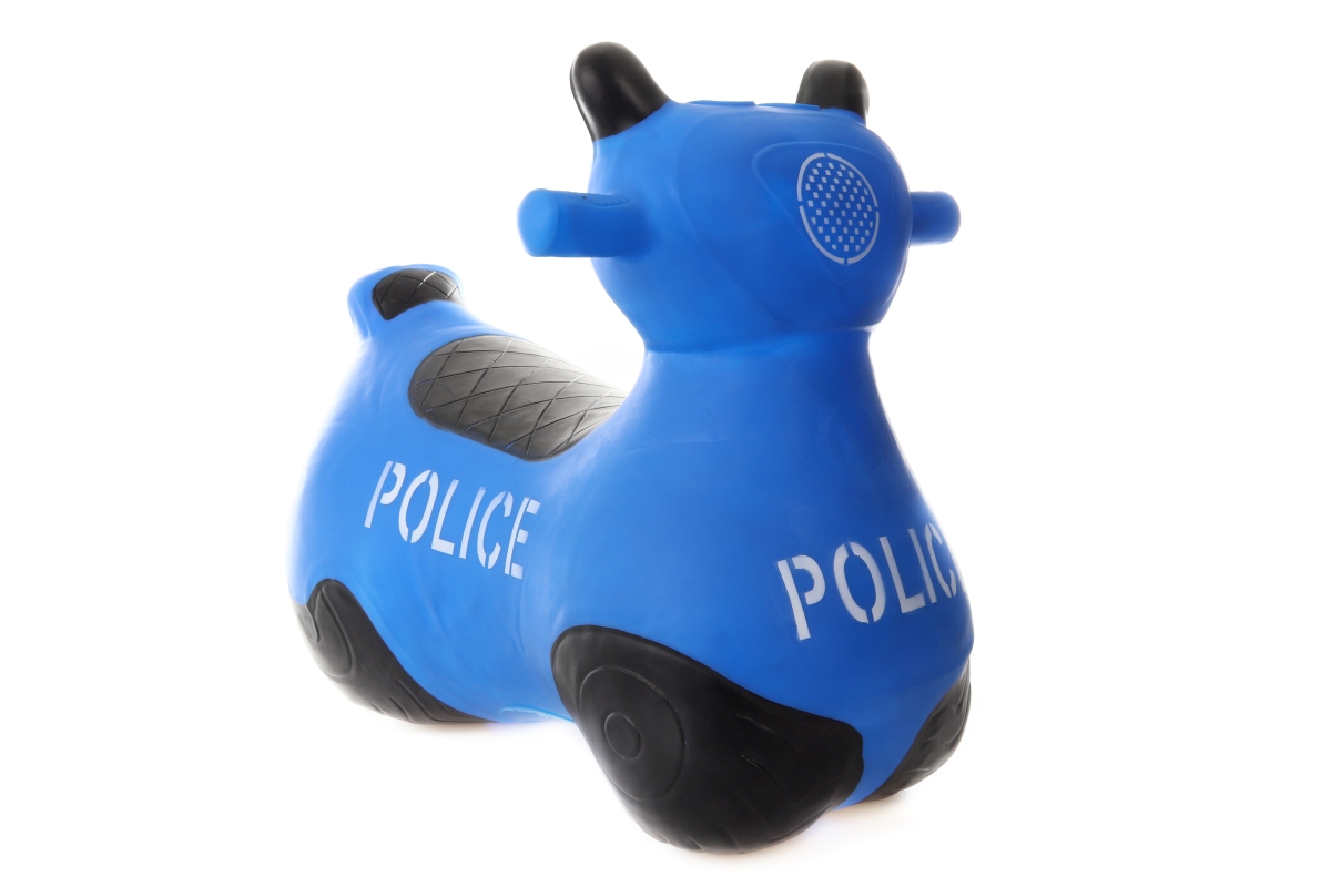 Dětské gumové hopsadlo motorka Policie, 50x40,5x21 cm