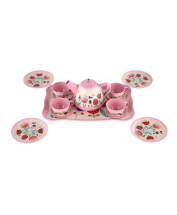 Čajová sada plechového nádobí v kufříku 26x19x10,5cm