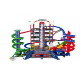 Majorette Garáž Super City, 6 autíček a vlak