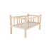 Dřevěná postýlka pro panenky přírodní, 49x28x28cm